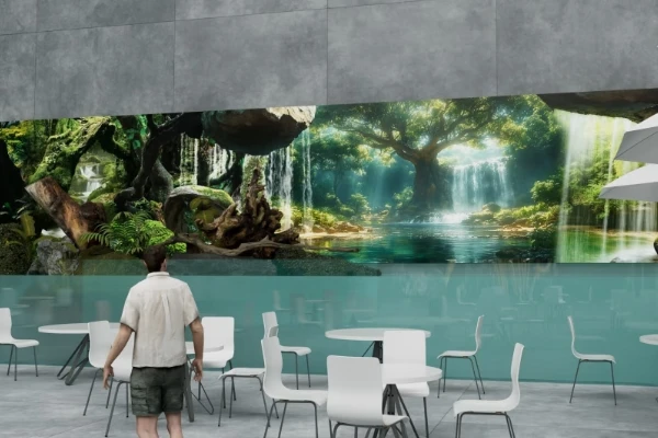 aquarium LED display for themed dining aquarium LED display for themed dining